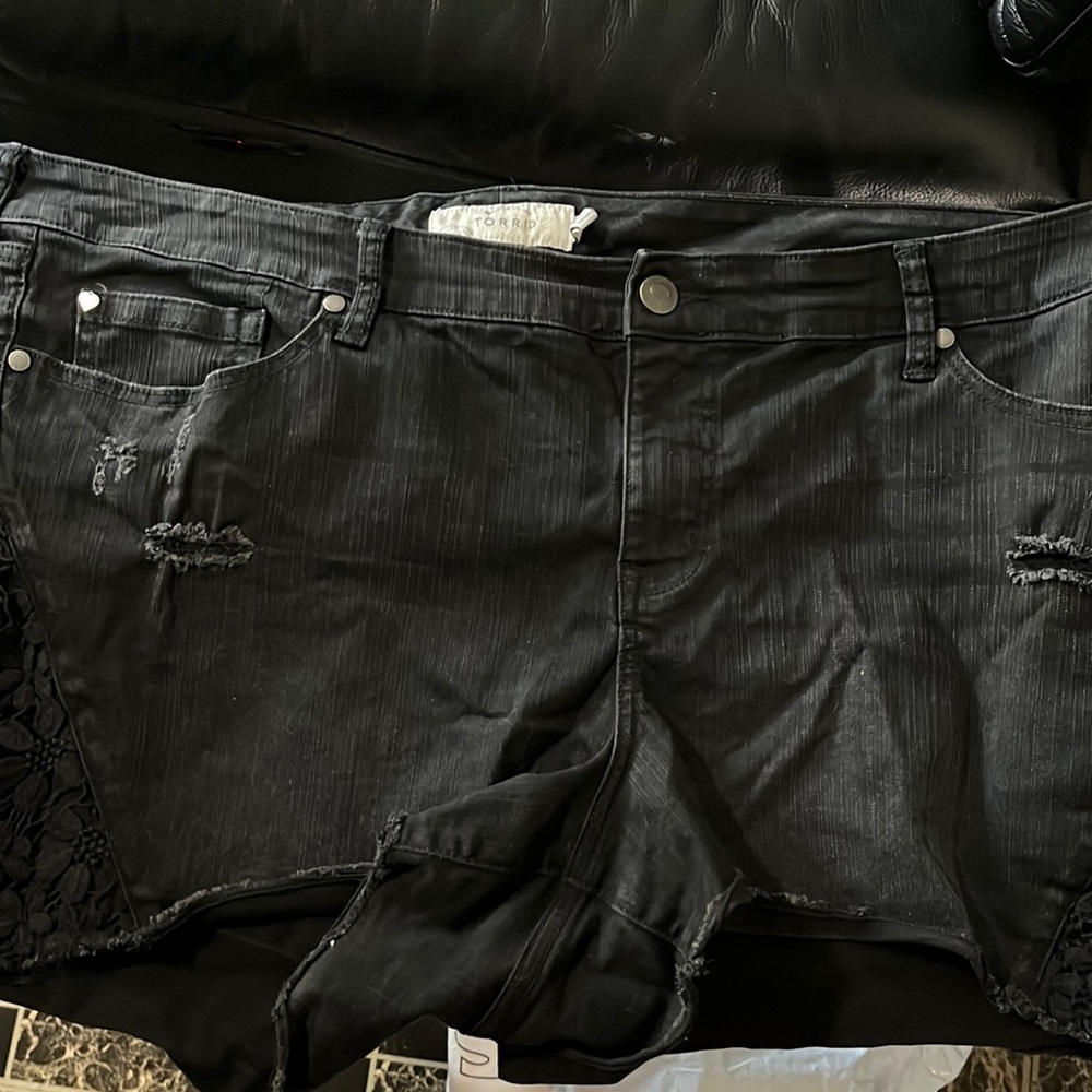 Torrid distress Jean shorts